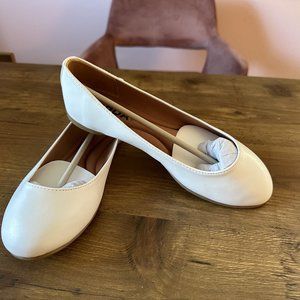 Soda Kreme Comfortable Basic Shoes Women Ballet Flat Round Toe Gel Insole Size 6